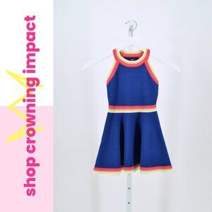 Royal Blue Retro Halter Dress - Multiple Sizes | Flowers by Zoe